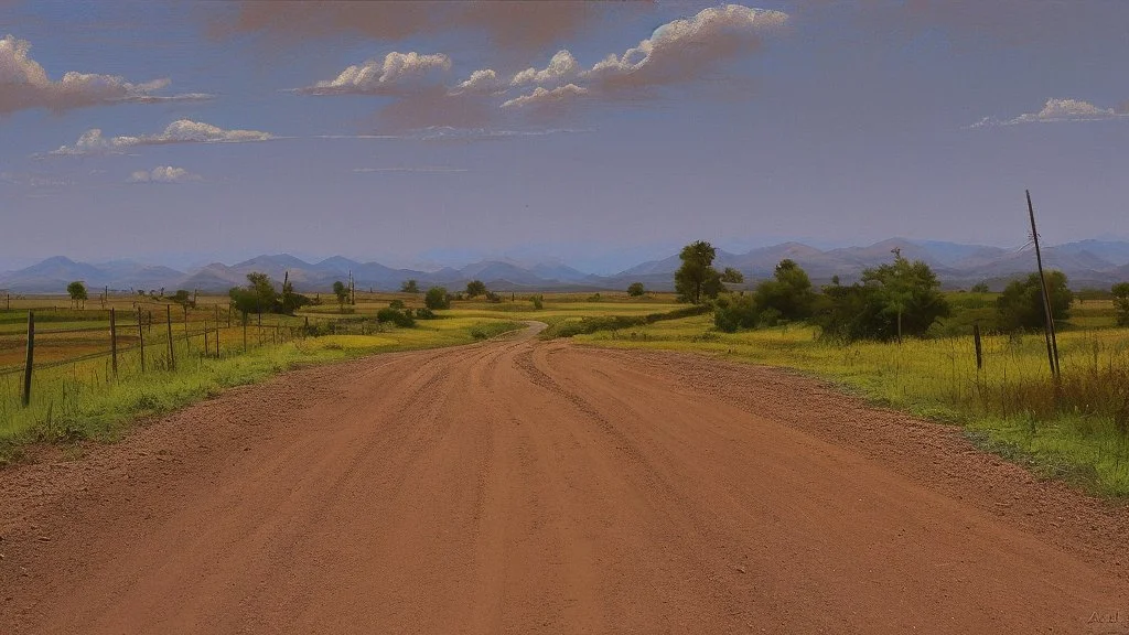 dirt road by Andrea del sato