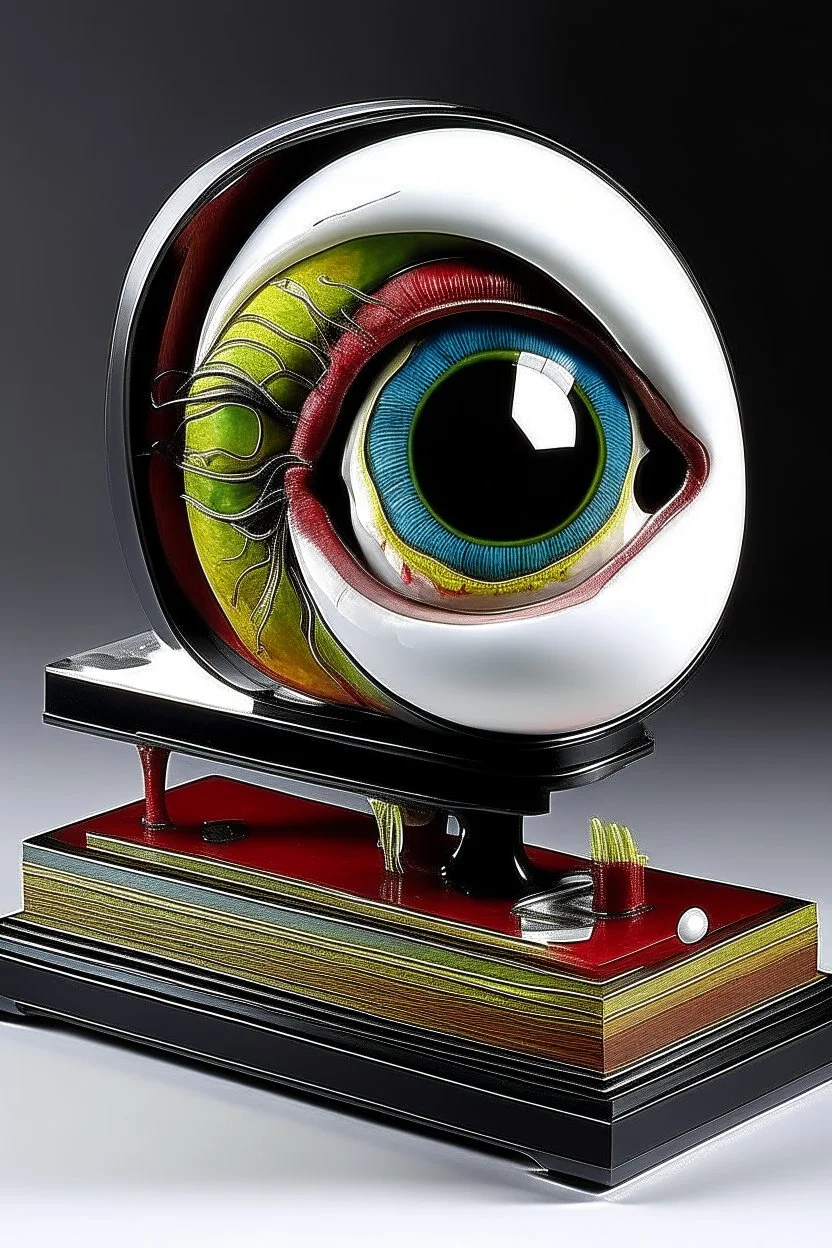 Longitudinal cross-section model of the human eye