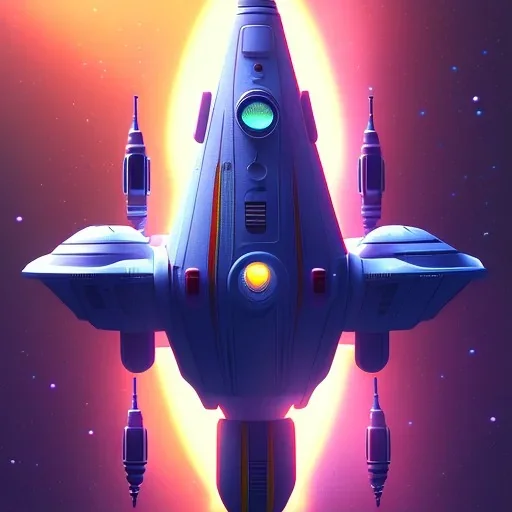 futurama style spaceship