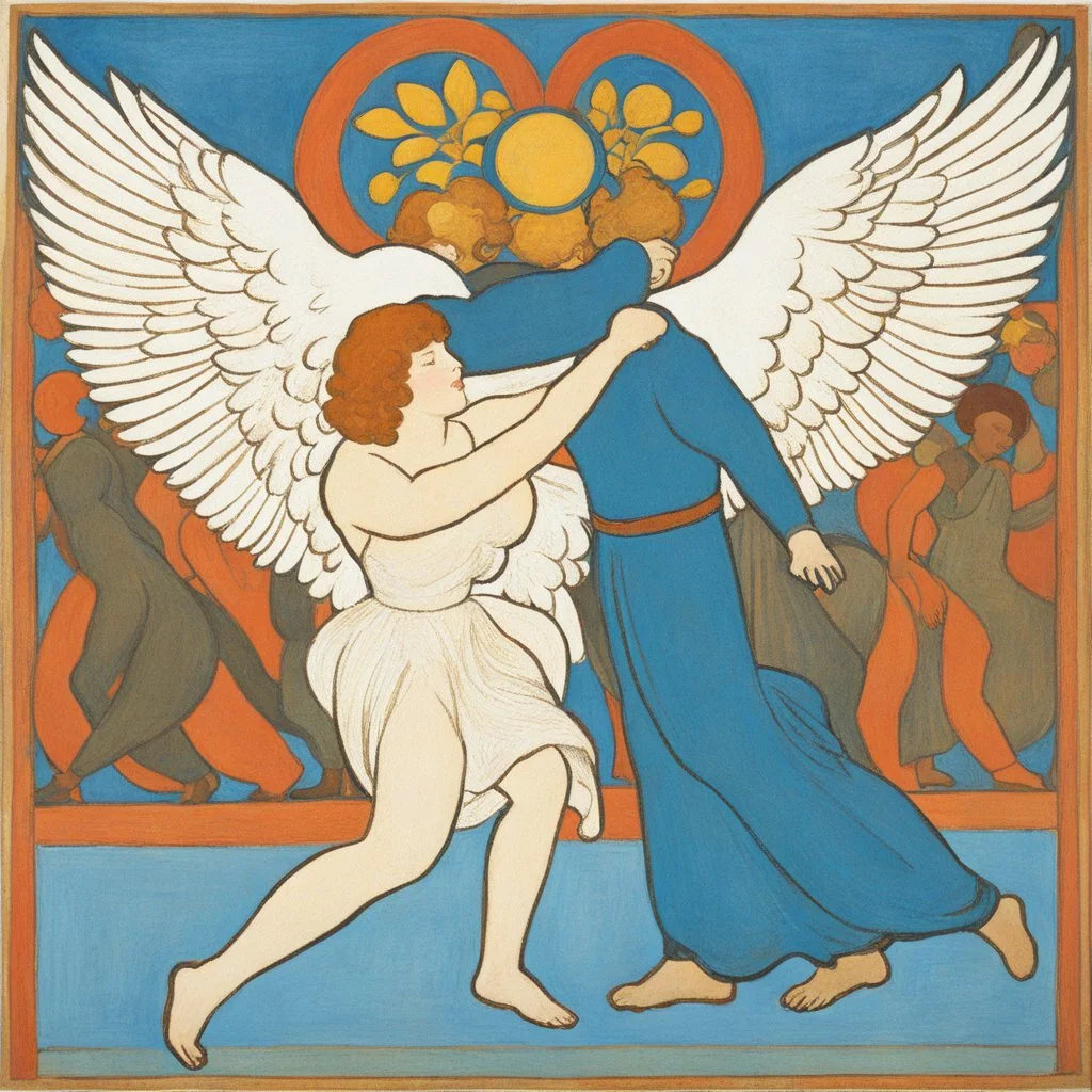 [estampe, by Maurice Denis] Jacob wrestling with angel