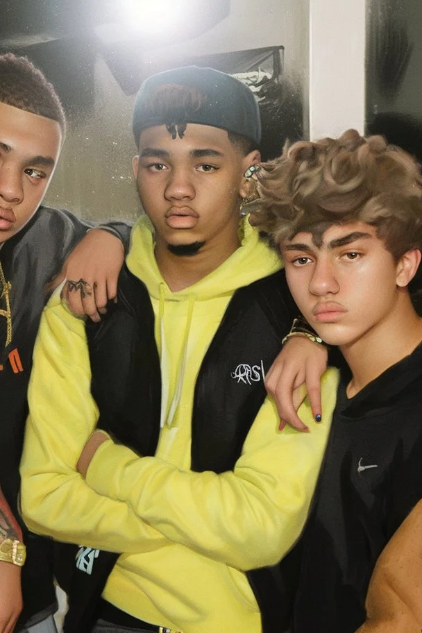 Extremely rich portrait of teenage rap artists