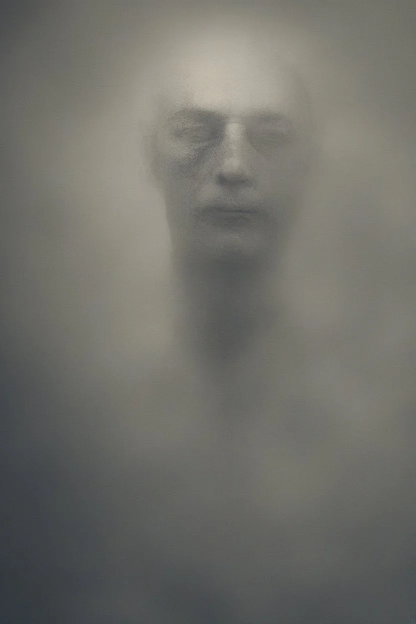 a blurry, distressing, haunting image of a man's fracturing mind