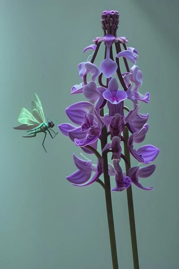 houdini render, highly sharpen detailed beautiful photography of flower, hybrid beautiful photography dragonfly hide in flower, electric, holographic sketch orchid,sharp focus, low contrast, dynamic lighting, elegant, harmony, beauty, masterpiece, by durero, by moebius, by josan gonzalez, ultra lots of high detail, octane render, 8k