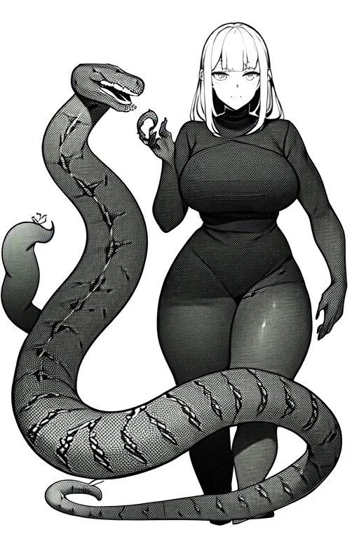 lots of snakes, greyscale