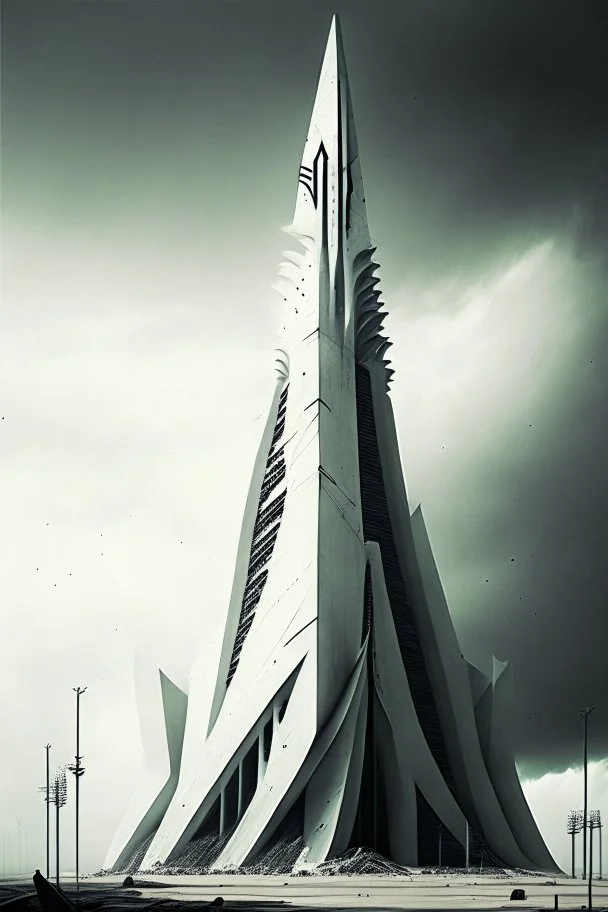 big pointy white dystopian