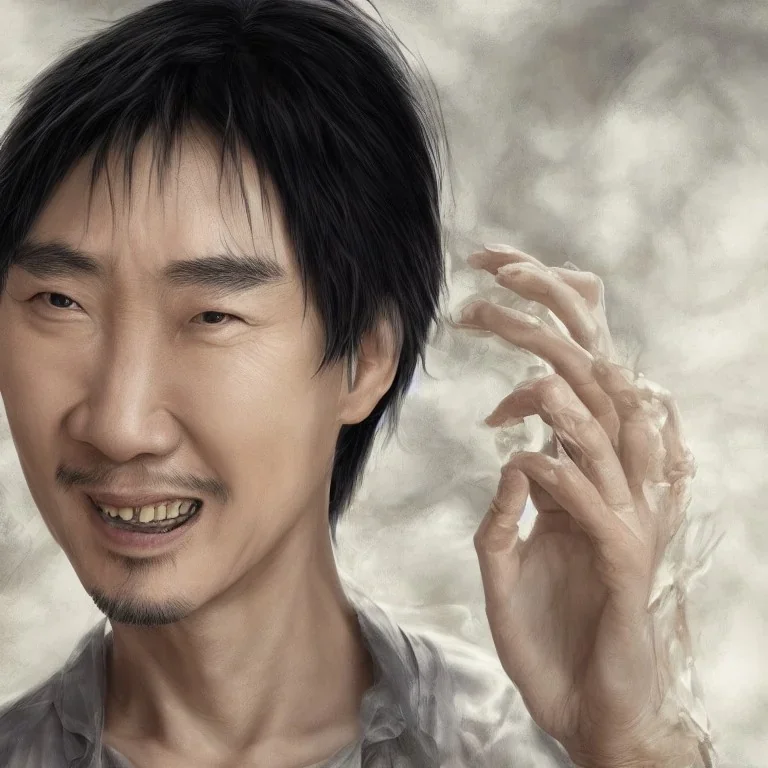 Insanely detailed portrait of stephen chow, perfect proportions, flawless hands, by Artgerm, Greg Olsen, Pixar, WLOP :: hyperrealistic, hyper detailed, photorealistic :: a masterpiece, incredible composition, amazing depth, imposing, meticulously composed, 8k :: unreal engine :: Mappa studios :: detailed matte painting, deep color, fantastical, intricate detail, splash screen, complementary colors, fantasy concept art, 8k resolution trending Artstation