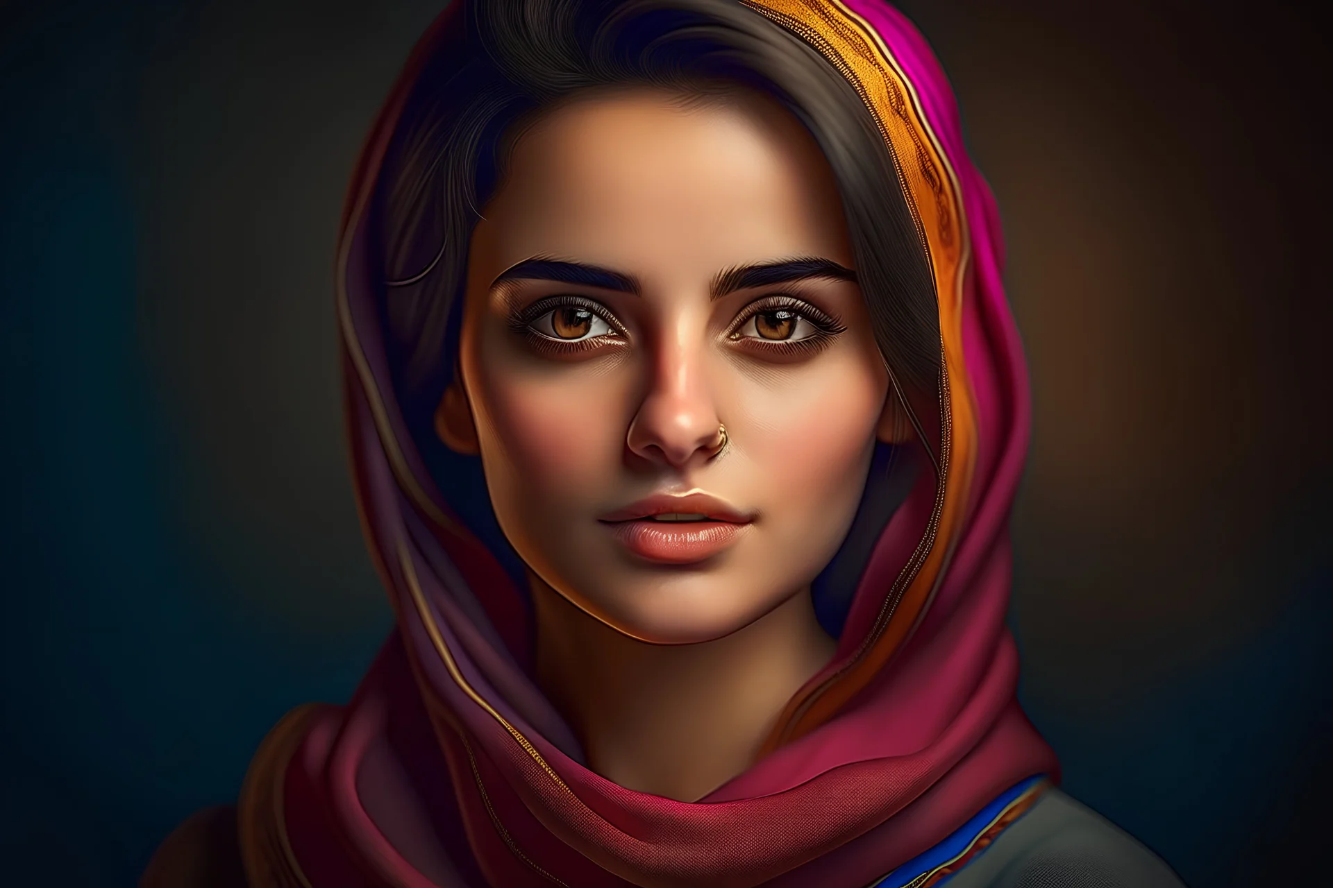 create a realistic picture of a iranian model