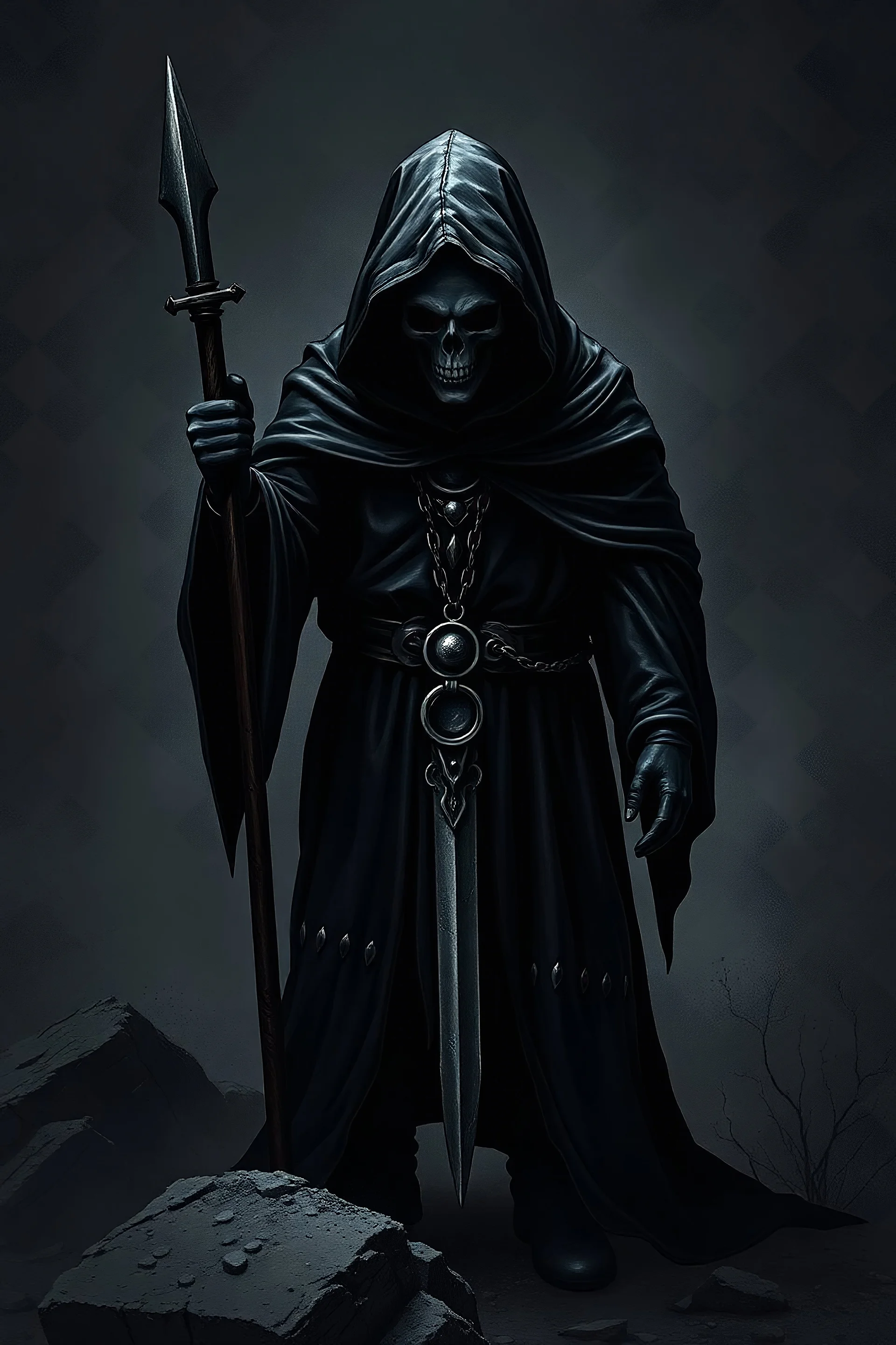 Black Hooded Human Cultist