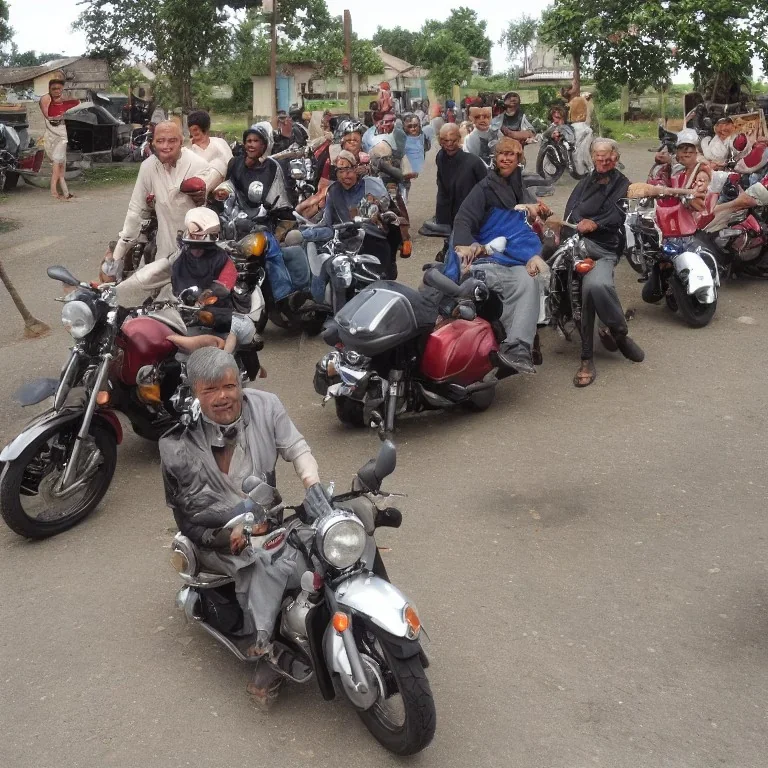 villages citizens 2 motorcycles