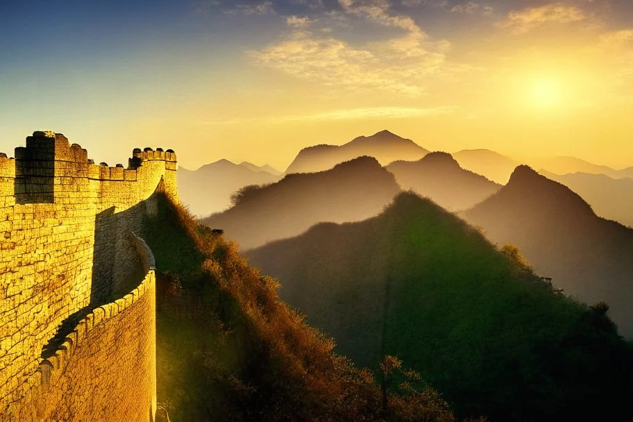 Great wall in the morning