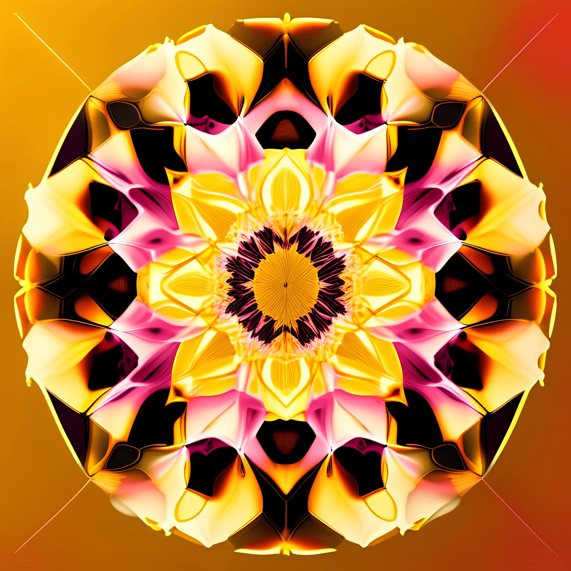 yellow kaleidoscope