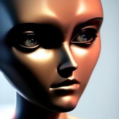 humanoid robot made of steel, beautiful face, short hair!!!, boss baby, anatomically correct, futuristic, glowing details!, symmetrical, unreal engine, ray tracing, 8 k, uhd, ultrarealistic, clear, sharp, highly detailed