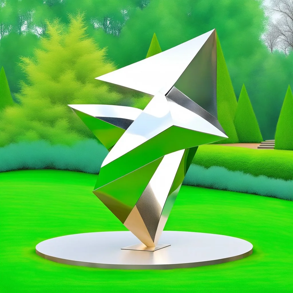 an abstract glittering sculpture in a garden by artist "Lygia Pape",by artist "Lygia Clark"