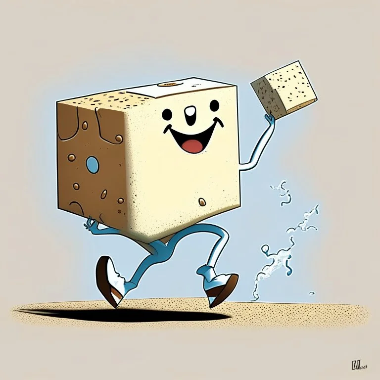 dancing milk brick cartoon