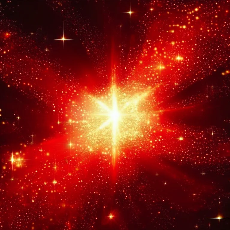 red and golden starlight