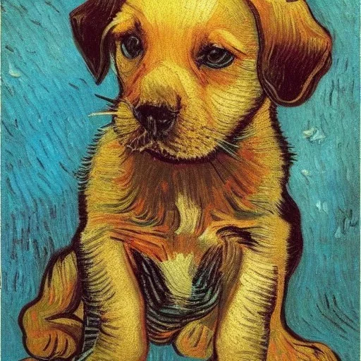 Van Gogh, puppy