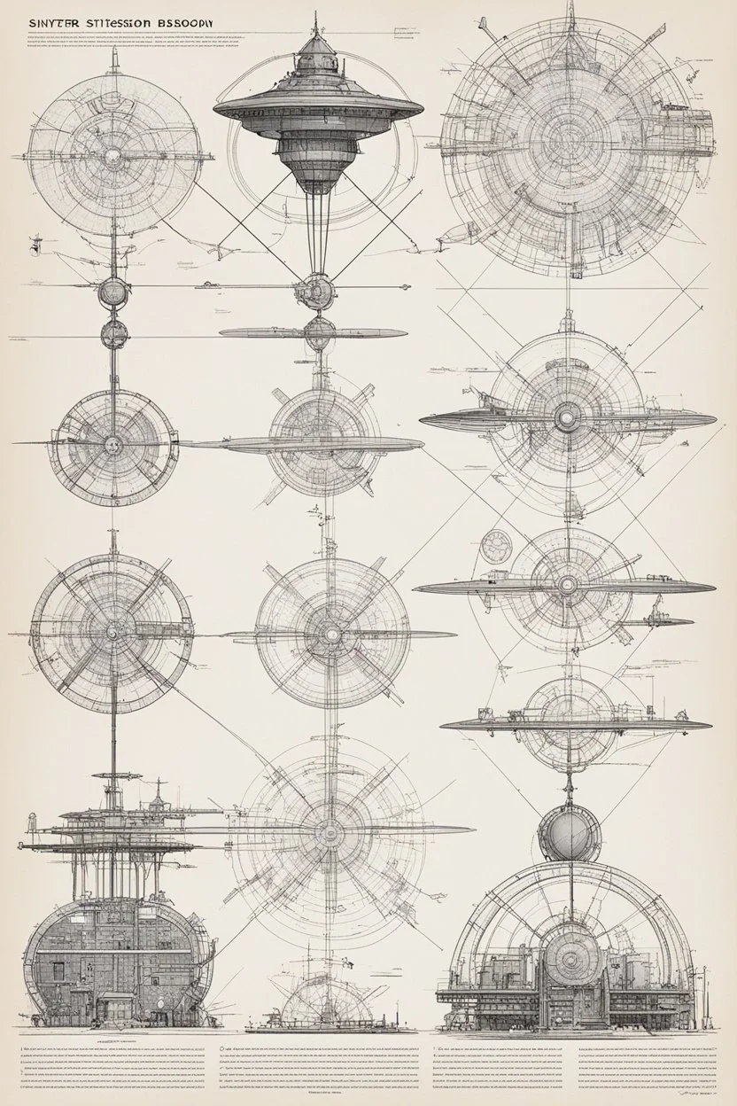 (diagrams by W. Heath Robinson) stylesheet design: sinister scifi team ready (with characteristics and instructions)