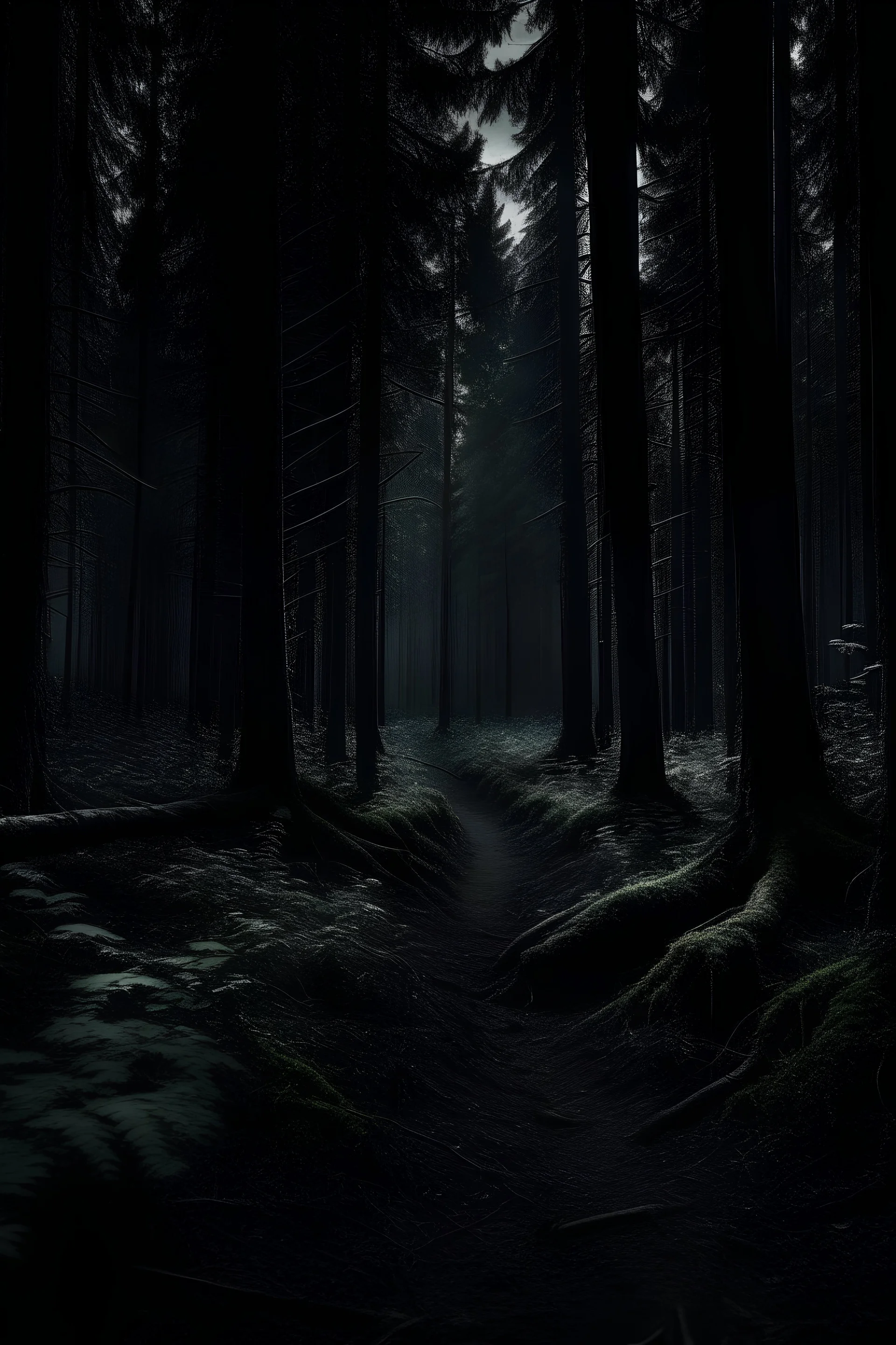 A dark and scary forrest