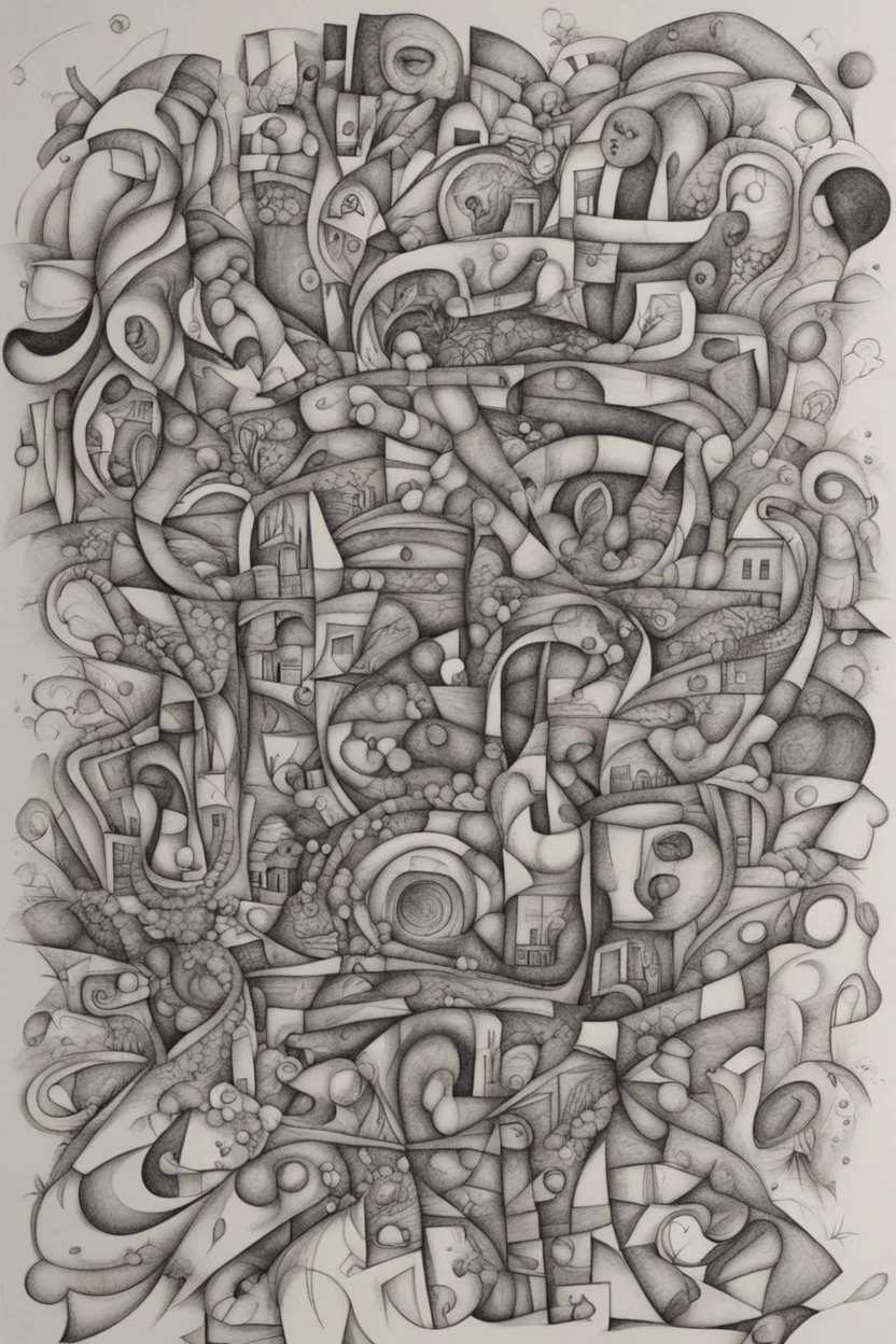 Abstract drawing about life