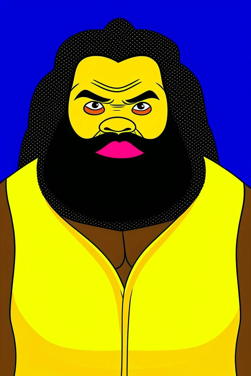 Mark Henry American wrestler catoon 2d