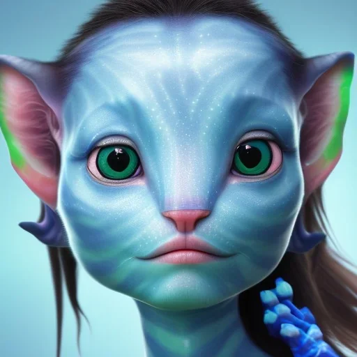 Pandora. It is not clear what you mean by a "makeup-wearing baby" in the context of the film Avatar. baby cat