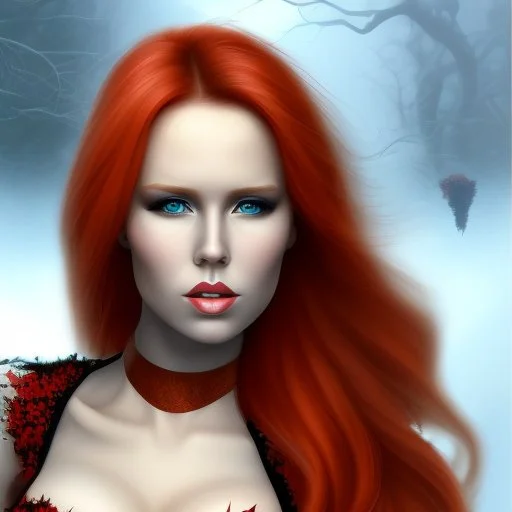 simone simons with poison ivy body face