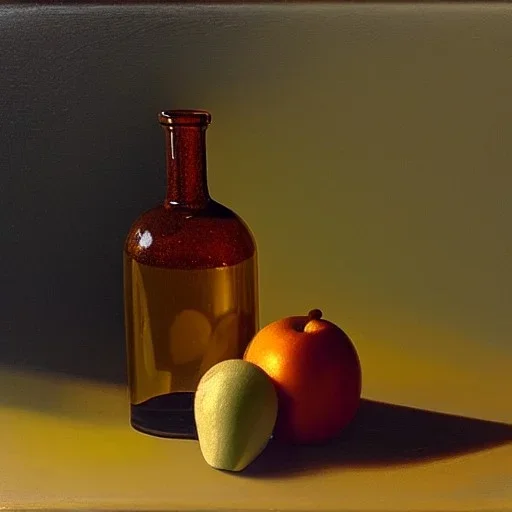 still life bottle