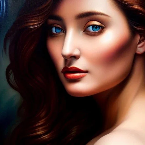 Ultra detailed fullbody Portrait in oil on canvas of busty Eurydice,extremely detailed digital painting,ultrarealistic skin,intense stare, extremely detailed face, crystal clear eyes, mystical colors ,perfectly centered image, perfect composition, rim light, beautiful lighting,masterpiece ,8k, stunning scene, raytracing, anatomically correct, in the style of Simon Bisley and Ohrai Noriyoshi and robert e howard and Steve Jung and Wizyakuza and uncannyknack.