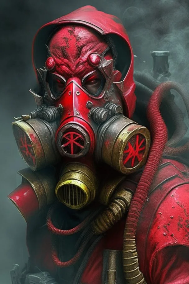 Blood seeker with gas mask