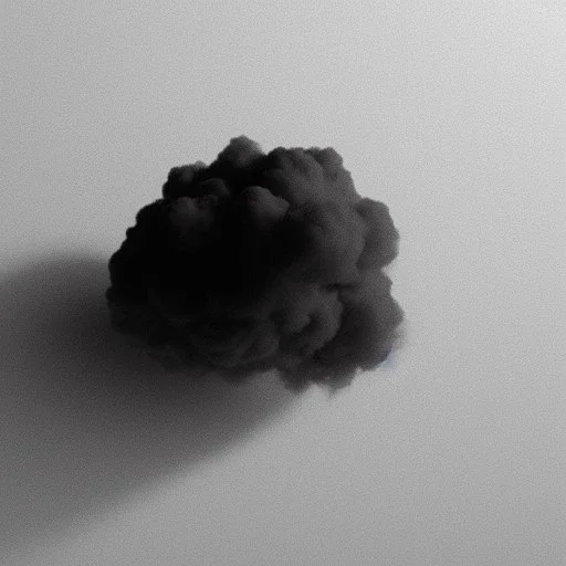 a tiny a puff of vapour, monochrome, minimalist photography, hyper realistic, octane render