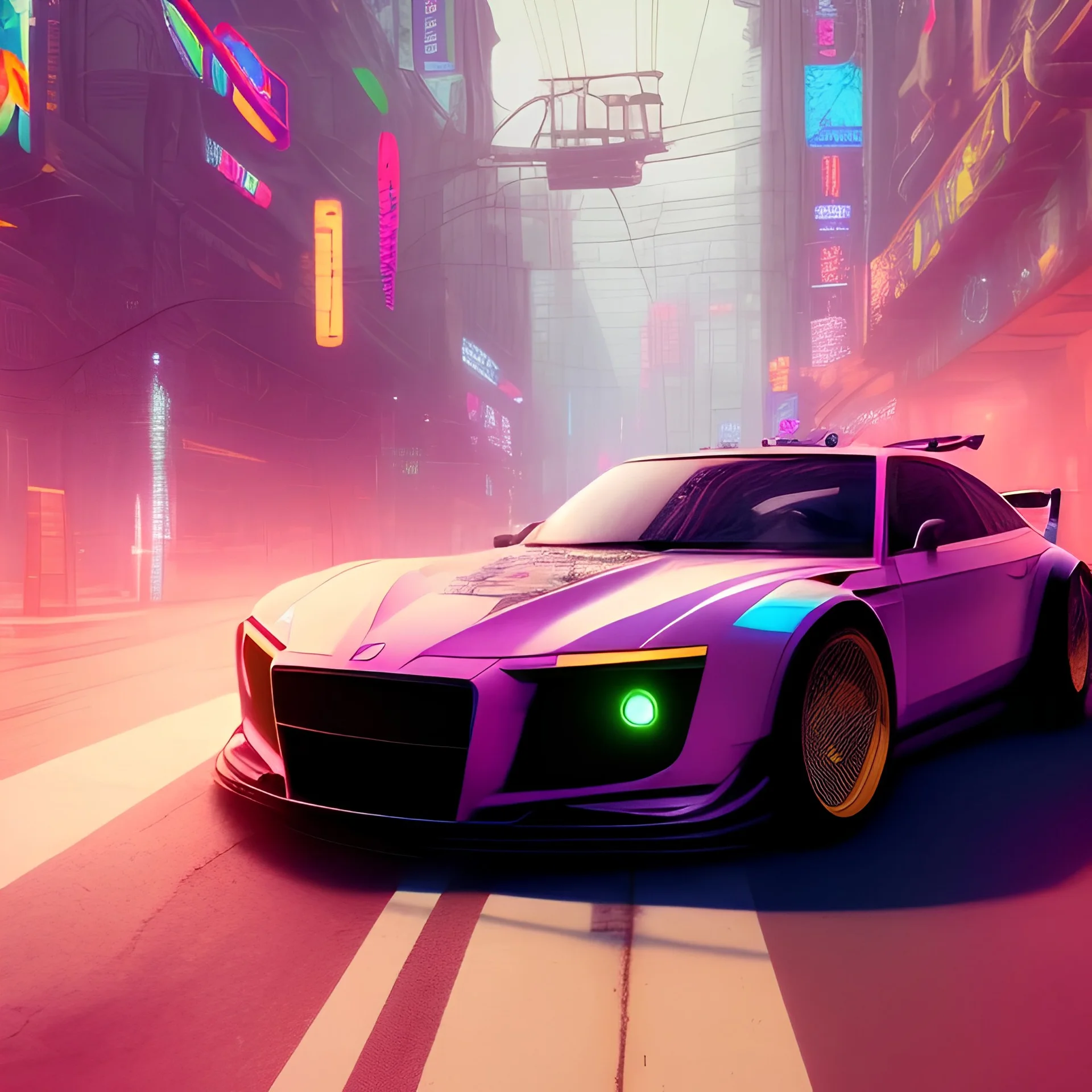 Cyberpunk Hyper cars,perfect composition, hyperrealistic, super detailed,neon light, 8k, high quality, trending art, trending on artstation, sharp focus, studio photo, intricate details, highly detailed,film photography, dslr, cinema4d, studio quality,nightclub lighting,octane render, by greg rutkowski