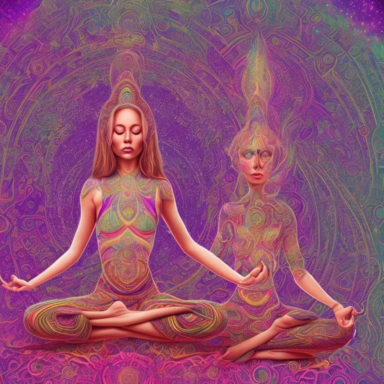 méditation yoga femme ayahuasca psychédélique