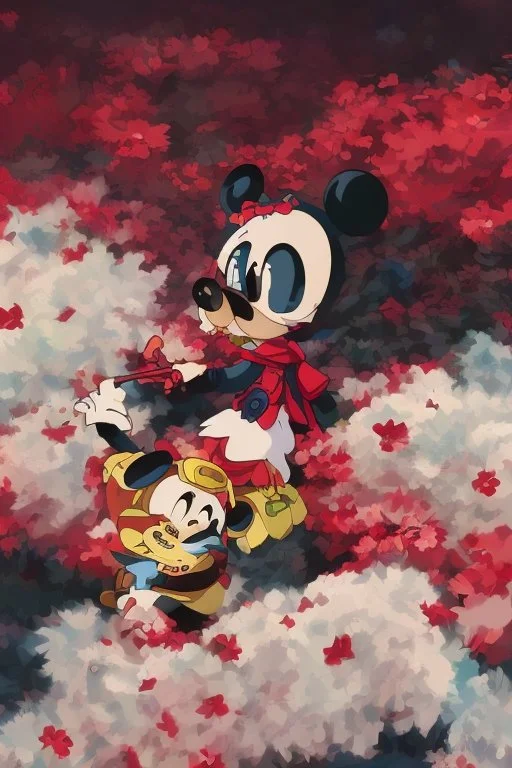 zombie mickey mouse hybrid, photorealism, movie screen capture, horror, sci-fi, retrofuturism,