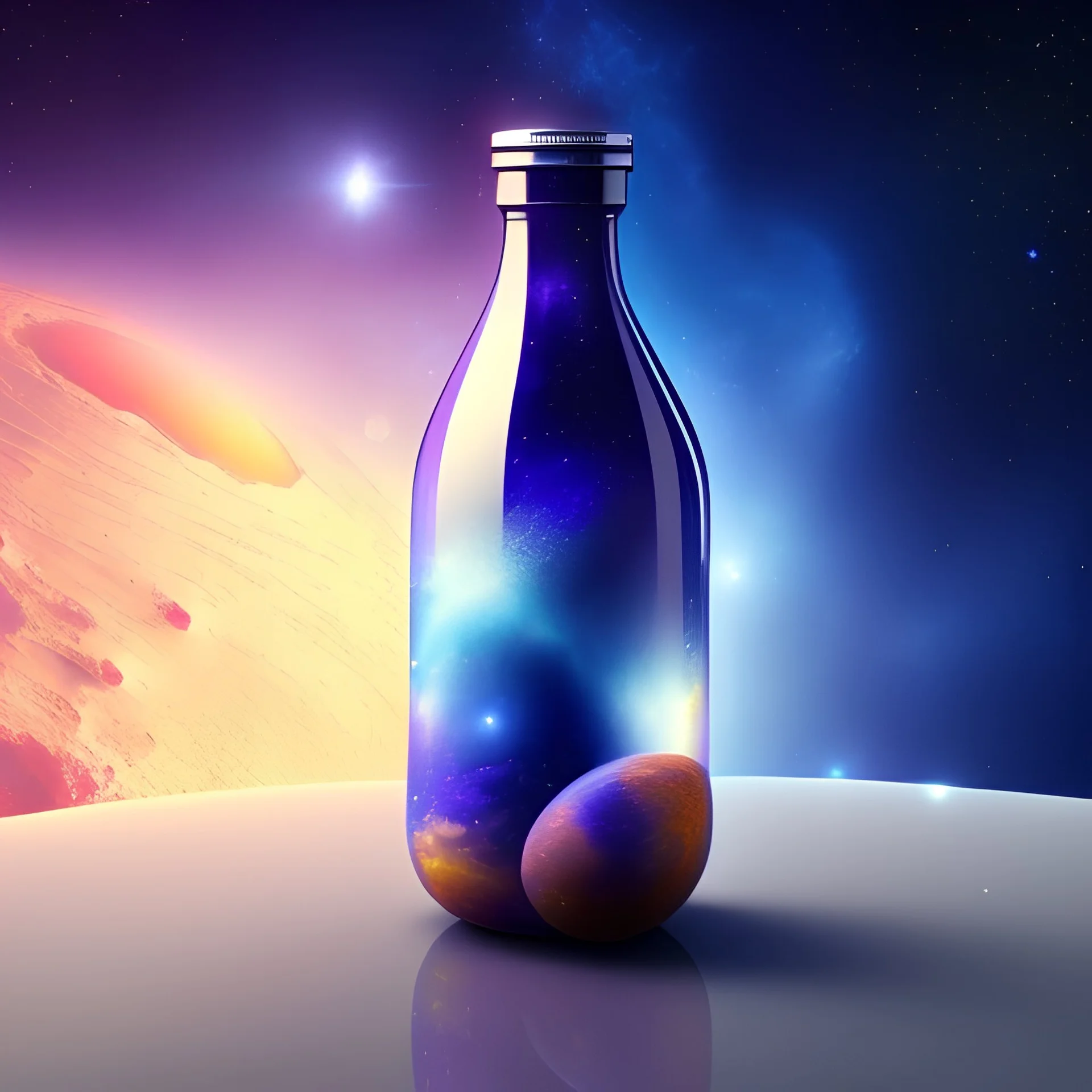 Galaxy in a bottle,