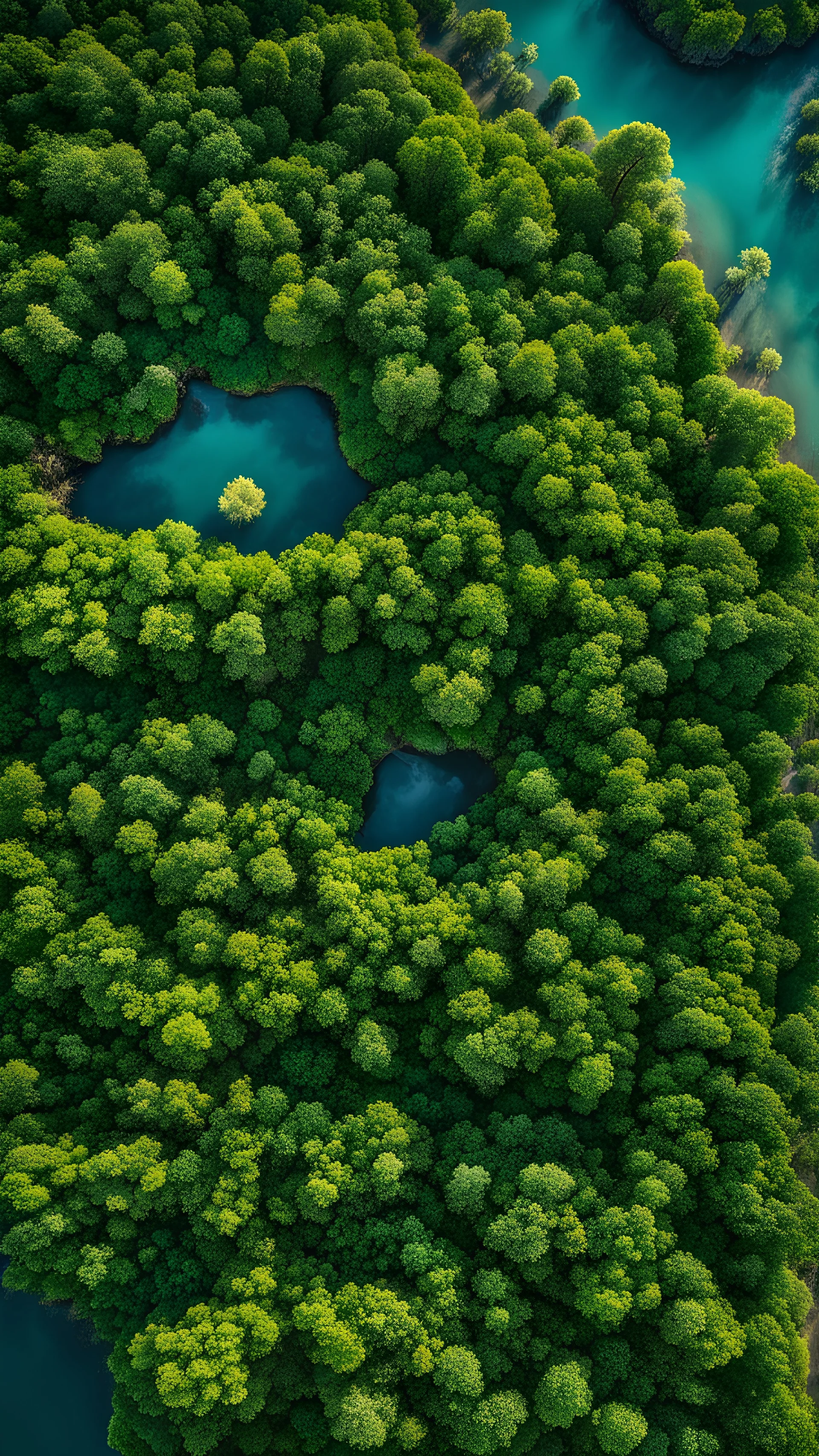 award winning top view realistic photography of an image delightful summer day of the most beautiful and wonderful natural places in Borneo. Incredibly detailed, ultra high resolution, 8k, great depth of field, clear images, beautiful light, warm light, sharp edges