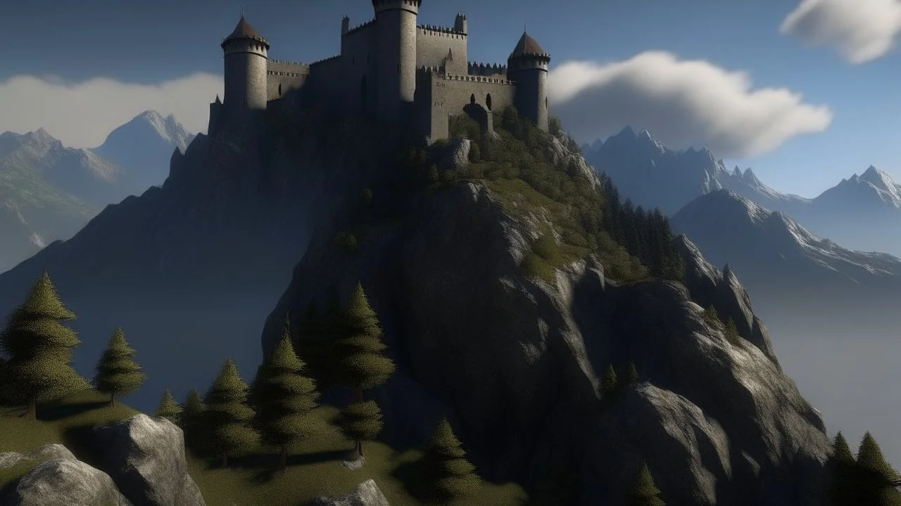 citadel in the mountains