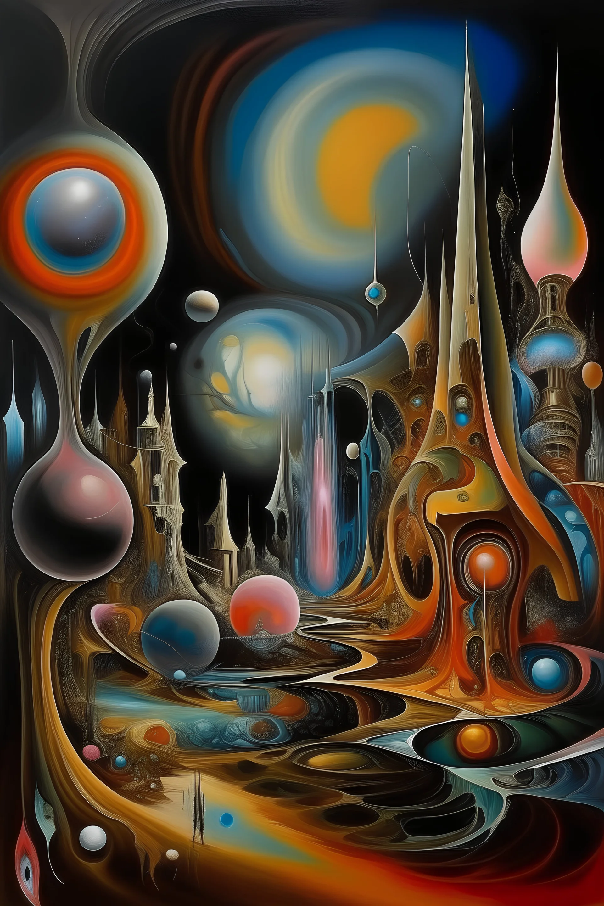 "Every Faculty Of The Human Spirit Was Activated In A Fertile Relationship With Matter To Bring Multi-Dimensional Eclipses And Ellipsis Into Being; Abstract Art; Neo-Surrealism"