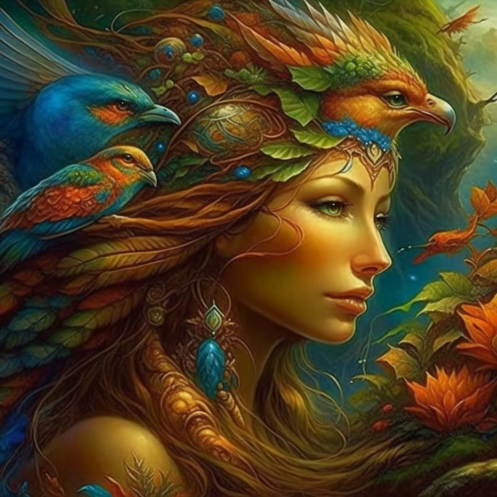 An 🔥💧⚡🌳🐉 perfect anatomy, fantasy, vibrant digital art professional award winning masterpiece, oil on canvas Atmospheric extremely detailed Josephine Wall