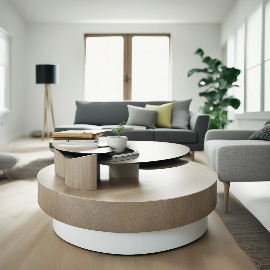 Modern “small” circular coffee table design