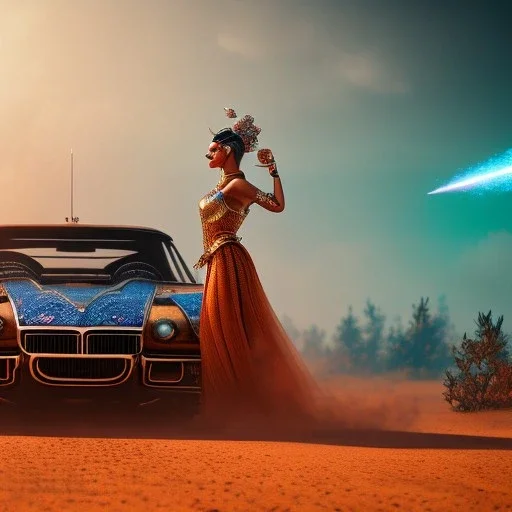 cosmic woman,highly detailed, hyper-detailed, beautifully color-coded, insane details, Ultra realistic mad max scene. clown man, color smoke fog, waist up view, Wes Anderson style, happy, highly detailed, concept art, unreal engine 5, god rays, ray tracing, RTX, lumen lighting, ultra detail, volumetric lighting, 3d, finely drawn, high definition, high resolution.