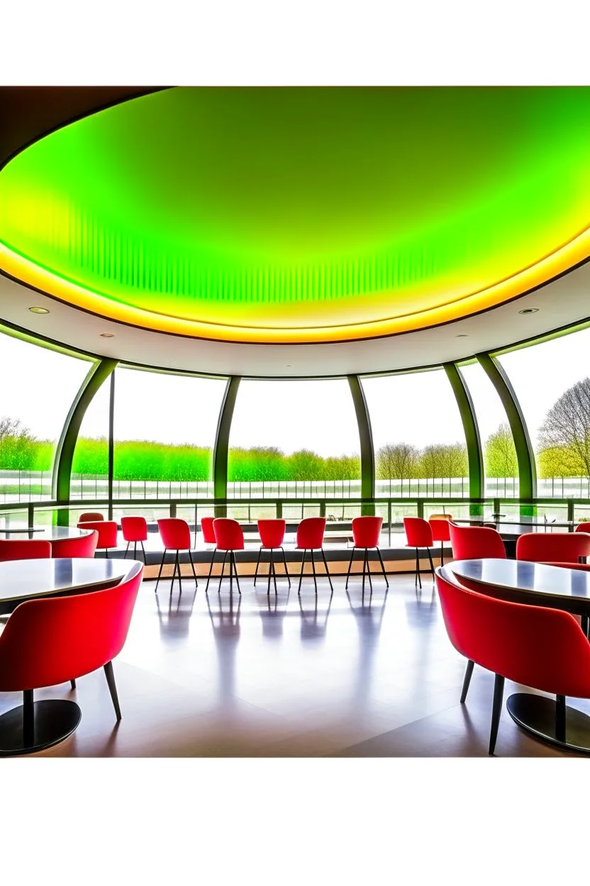 Oval shaped restaurant