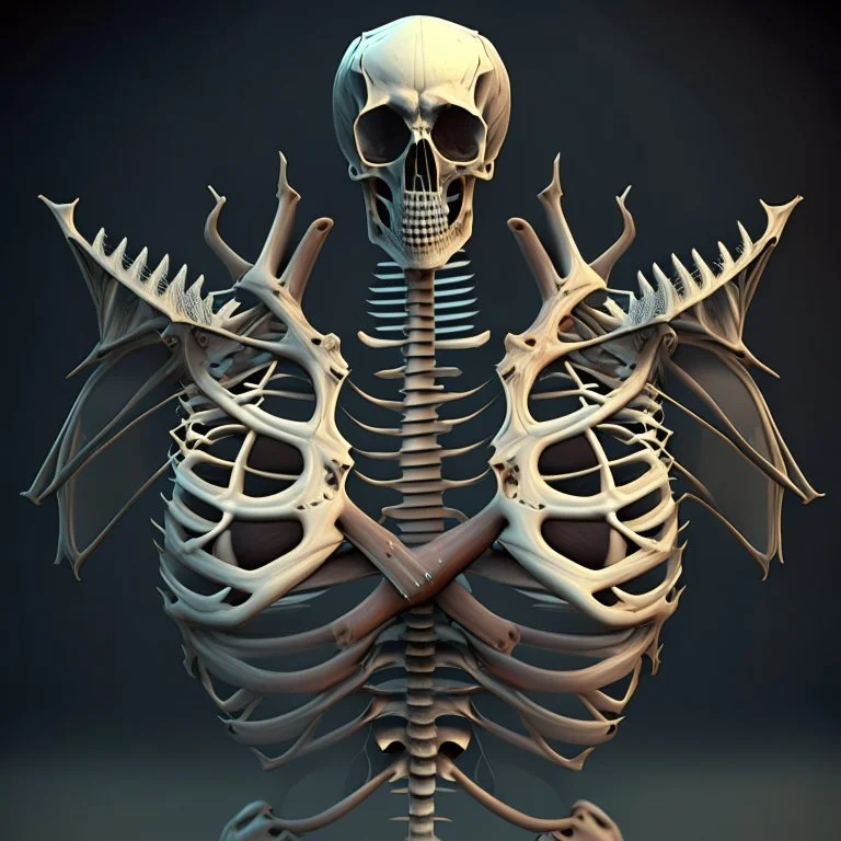 chest spikes bones