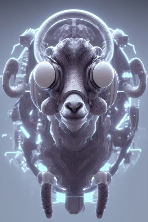 sheep brain cyborg, matrix style