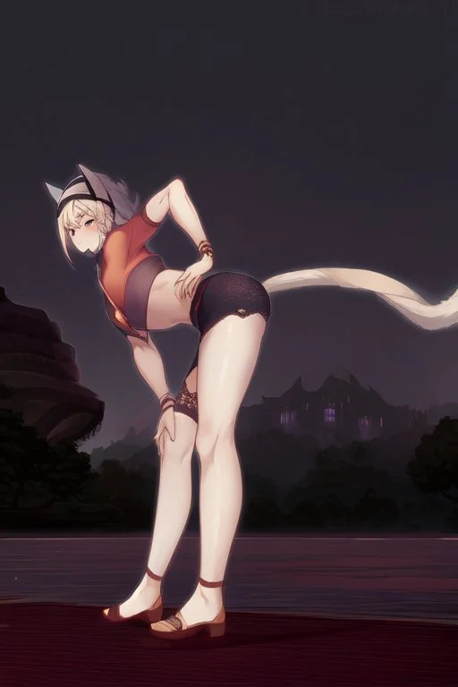 4k upscale beautiful pretty cute anime catgirl nice face good proportions