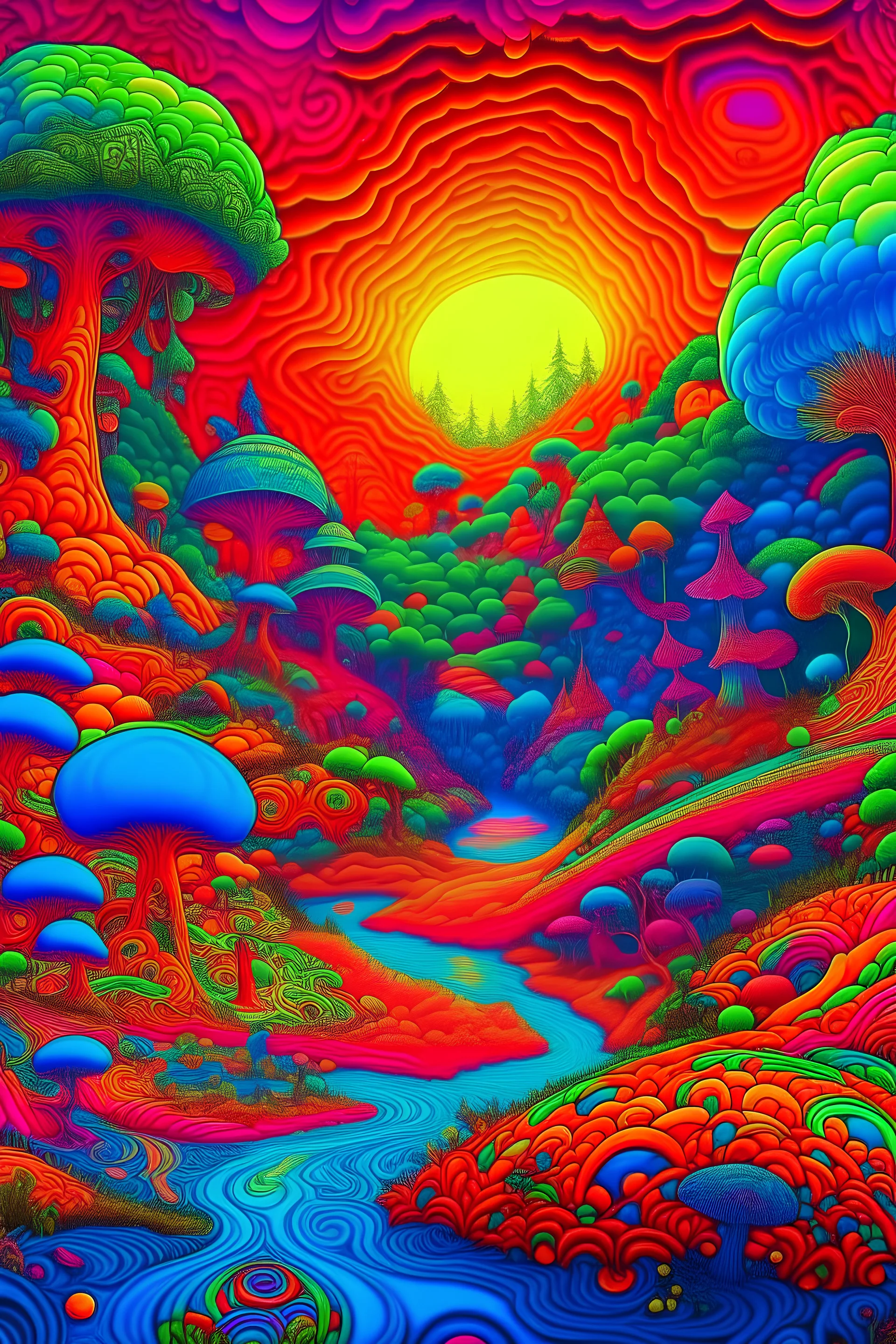 trippy art scenes
