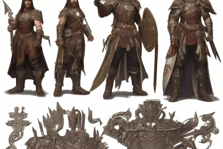 create character design model sheet representations often showcased intricate details and ornate designs. The armor and weapons they wore were adorned with elaborate engravings, gems, and motifs inspired by nature, animals, or mythological symbols mythology and epic tales.