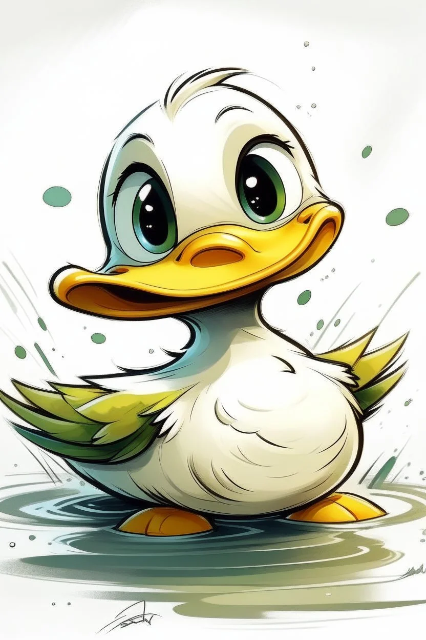 Acrtoon deseny duck