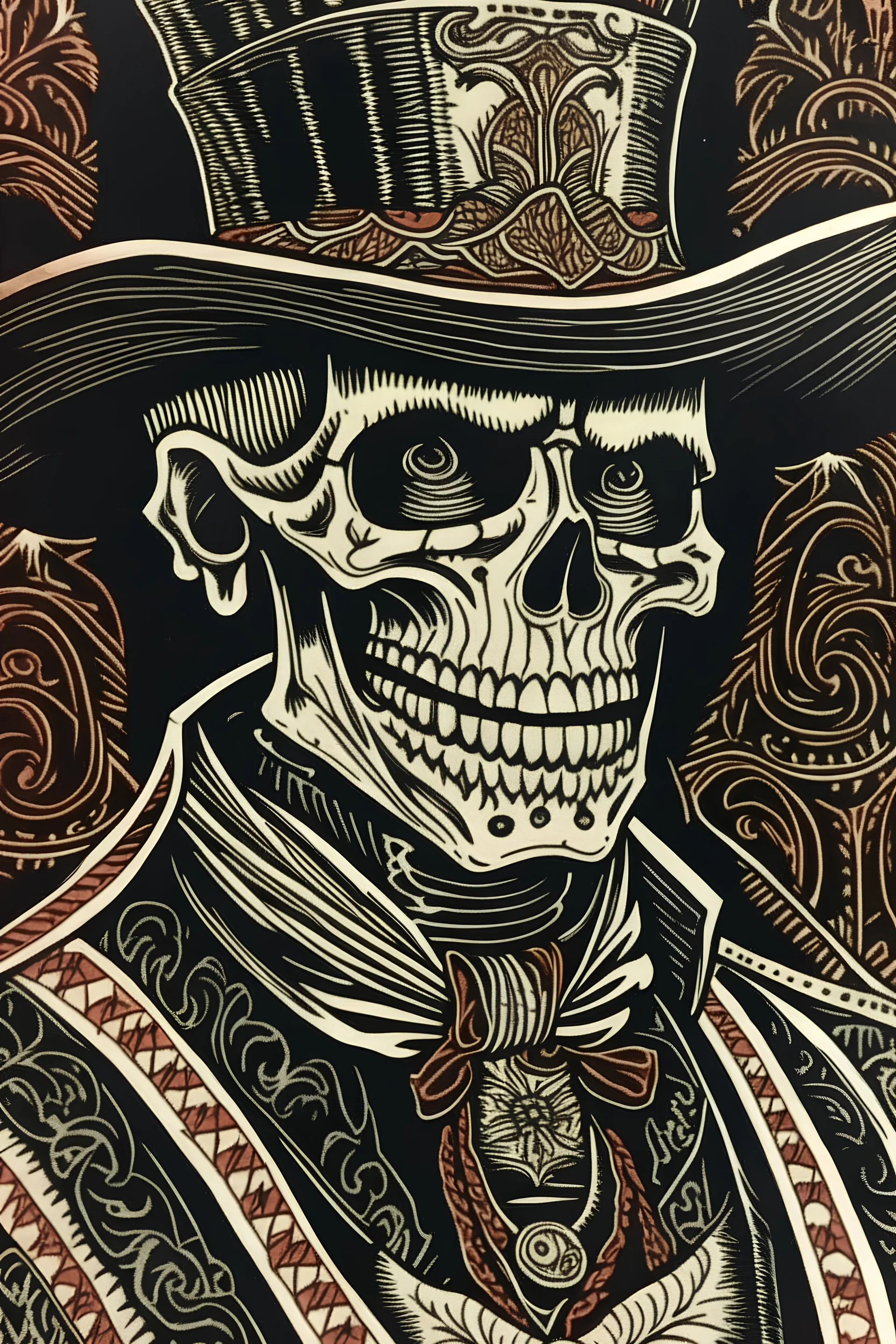 Block print baron samedi