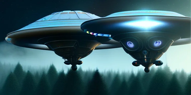 extra-terrestrial, 8K, photo realistic, highly detailed, lught ufo, light colors