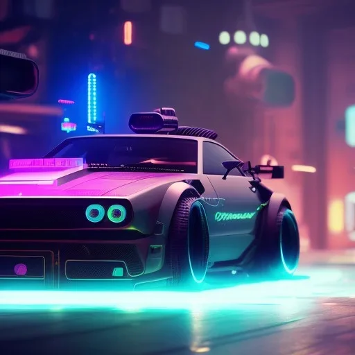 cyberpunk car,cyberpunk 2077, ultra realistic,shiny, smooth, studio quality, octane render, Surrealism, Triadic colour scheme,glow-stick, ambient lighting,nightclub lighting, polaroid, 100mm